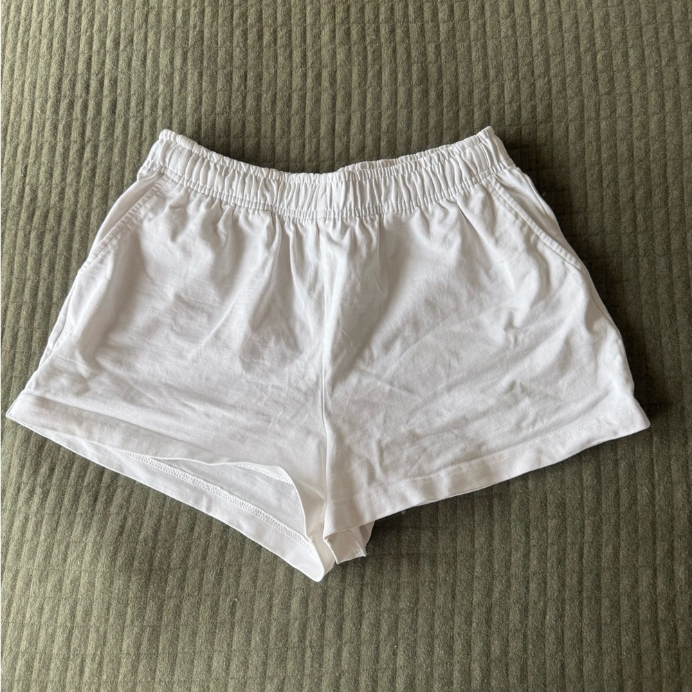 Adanola Classic White Cotton Shorts